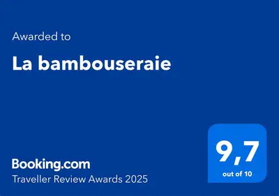 Certificat, récompense, panneau ou autre document affiché dans l'établissement La bambouseraie