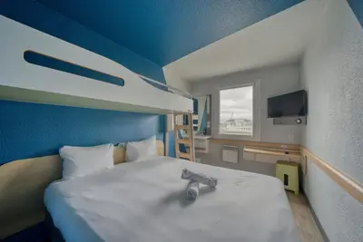 Un ou plusieurs lits dans un hébergement de l'établissement ibis Budget Gennevilliers Asnières - Rénové en 2025
