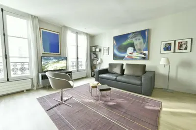 Coin salon dans l'établissement Champagne