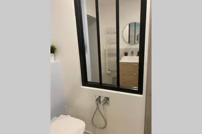 Salle de bains dans l'établissement Stylist and cosy appartement in Montparnasse