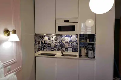 Cuisine ou kitchenette dans l'établissement Cozy Studio Paris 5 Luxembourg Garden Central Aldaro