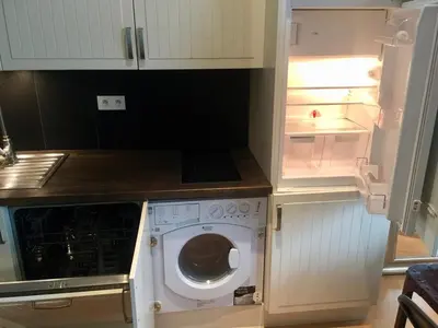 Cuisine ou kitchenette dans l'établissement Loft 2 BR Loft Effeil tower AC by LCC Agency