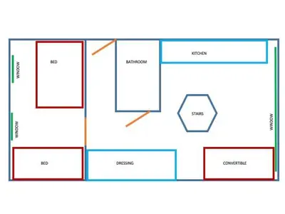 Plan de l'établissement Loft 2 BR Loft Effeil tower AC by LCC Agency