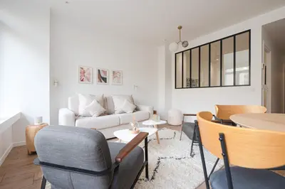 Coin salon dans l'établissement Luxury Residence - Paris South