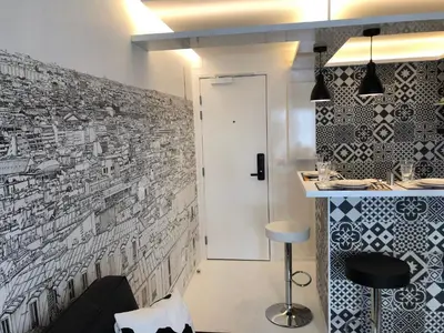 Plan de l'établissement Appartement Hainaut Paris XIXème- Tout Equipé!