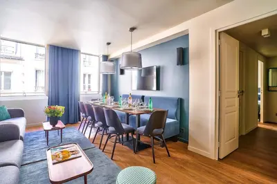 Cuisine ou kitchenette dans l'établissement 131 - Urban Brand New 110m2 Beautiful Flat in Montorgueil