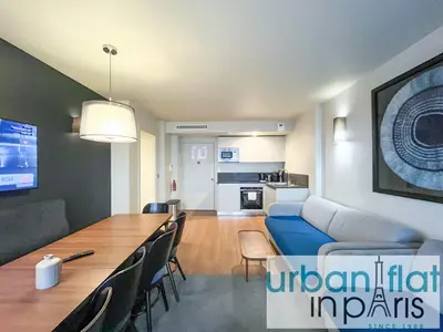 Cuisine ou kitchenette dans l'établissement 131 - Urban Brand New 110m2 Beautiful Flat in Montorgueil