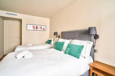Un ou plusieurs lits dans un hébergement de l'établissement 134 - Urban Gorgeous Flat in Montorgueil