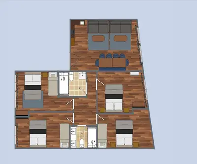 Plan de l'établissement 134 - Urban Gorgeous Flat in Montorgueil