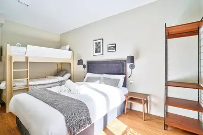 Un ou plusieurs lits dans un hébergement de l'établissement 118 - Urban Luxury Flat La Sorbonne