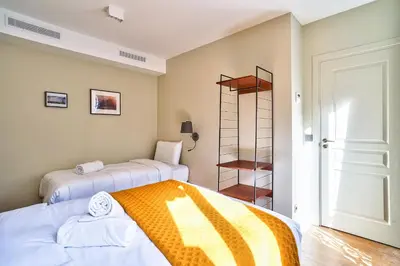 Un ou plusieurs lits dans un hébergement de l'établissement 118 - Urban Luxury Flat La Sorbonne