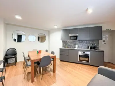 Cuisine ou kitchenette dans l'établissement 122 - Urban Good Life in Montorgueil