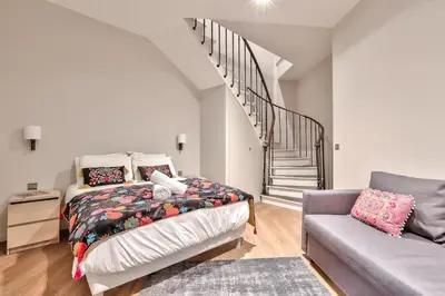 Un ou plusieurs lits dans un hébergement de l'établissement 122 - Urban Good Life in Montorgueil