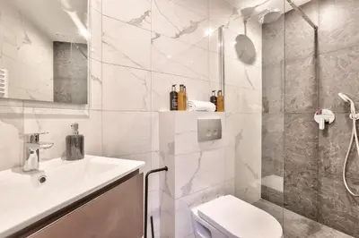 Salle de bains dans l'établissement 123 - Urban Luxury Flat in Montorgueil