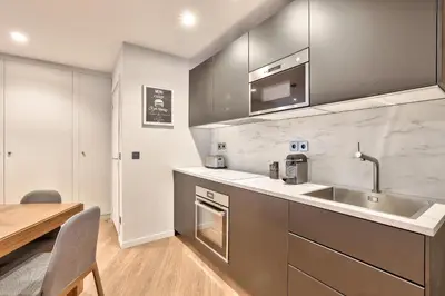 Cuisine ou kitchenette dans l'établissement 123 - Urban Luxury Flat in Montorgueil