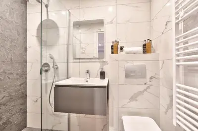 Salle de bains dans l'établissement 123 - Urban Luxury Flat in Montorgueil