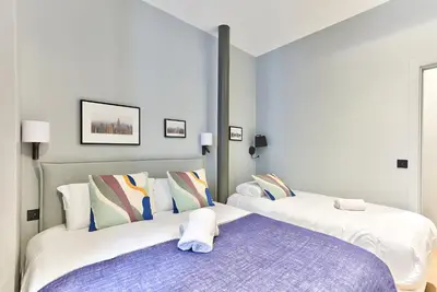 Un ou plusieurs lits dans un hébergement de l'établissement 124 - Urban Fabulous Flat