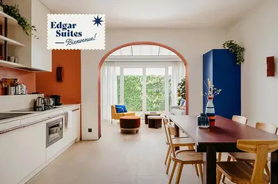 Cuisine ou kitchenette dans l'établissement Edgar Suites Auteuil - Le Marois