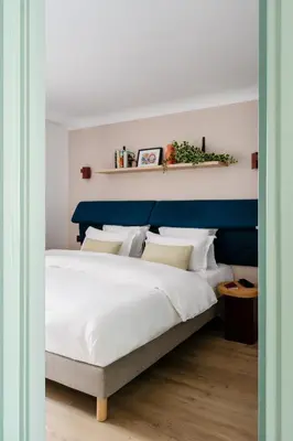 Un ou plusieurs lits dans un hébergement de l'établissement Edgar Suites Auteuil - Le Marois