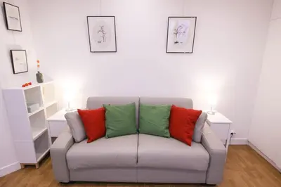 Coin salon dans l'établissement GuestReady - Charmant studio à 5 mins du Panthéon