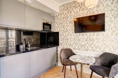 Cuisine ou kitchenette dans l'établissement Apartments Du Louvre St Honoré