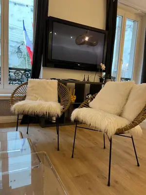 Coin salon dans l'établissement NOTRE DAME - STYLISH APARTMENT