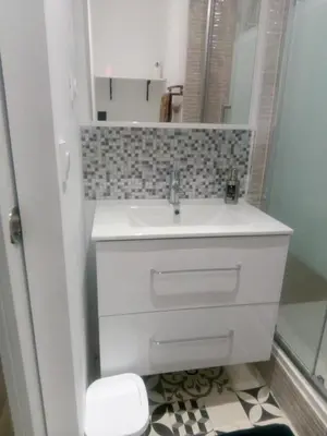 Salle de bains dans l'établissement Studio 28m² au pied de la défense