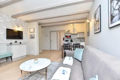 Cuisine ou kitchenette dans l'établissement Cosy apartment - Buttes aux Cailles