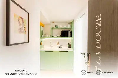 Cuisine ou kitchenette dans l'établissement Beauquartier - Grands Boulevards