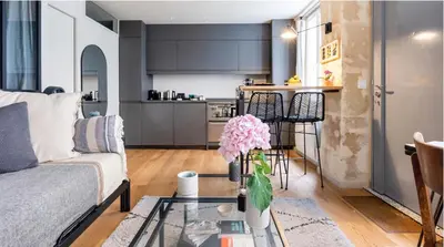 Cuisine ou kitchenette dans l'établissement L'Atelier Dupont Paris - Live like a local, Close to Marais & Bastille