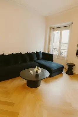 Coin salon dans l'établissement Luxury apartments in Paris Center