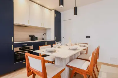 Cuisine ou kitchenette dans l'établissement Welcoming Apartment - 2BR-6P - Bastille
