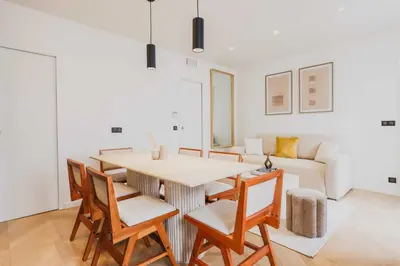 Coin salon dans l'établissement Welcoming Apartment - 2BR-6P - Bastille