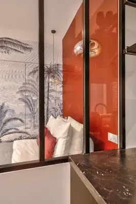 Coin salon dans l'établissement NEW ! Charming 1BR Apt in Paris 15