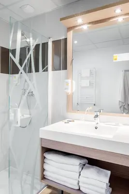 Salle de bains dans l'établissement Aparthotel Adagio Access Paris Clichy