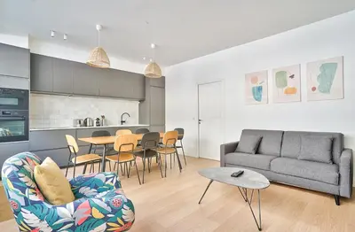 Coin salon dans l'établissement GuestReady - Modern flat near Latin Quarter!