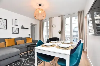 Coin salon dans l'établissement Superb apartment - 6P- Center of Paris