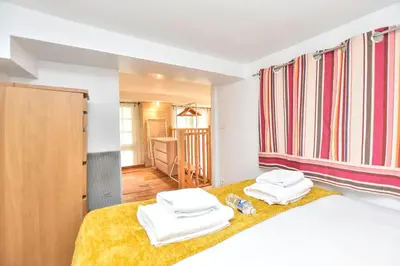 Un ou plusieurs lits dans un hébergement de l'établissement Splendid duplex - 1BR-2P - Notre Dame-Île St-Louis
