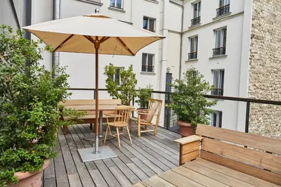 Balcon ou terrasse dans l'établissement Villa M