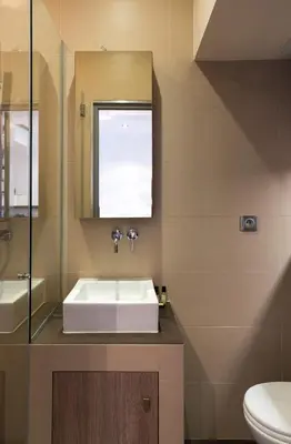 Salle de bains dans l'établissement Habitat Parisien - Marais Sicile