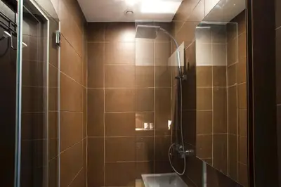 Salle de bains dans l'établissement Habitat Parisien - Marais Sicile