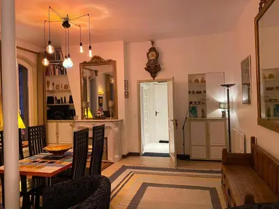 Cuisine ou kitchenette dans l'établissement Romantic Apartment in Paris