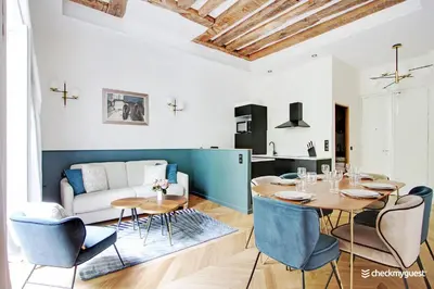 Coin salon dans l'établissement CMG Résidence République - Rue Béranger