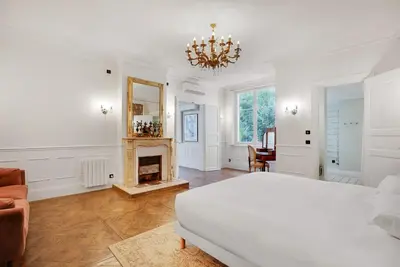 Un ou plusieurs lits dans un hébergement de l'établissement Exceptional apartment - 3BR-8P - Pantheon