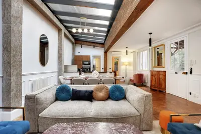 Coin salon dans l'établissement Exceptional apartment - 3BR-8P - Pantheon