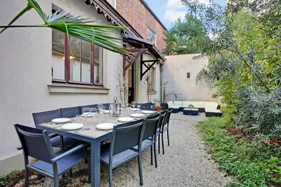 Jardin de l'établissement Exceptional apartment - 3BR-8P - Pantheon