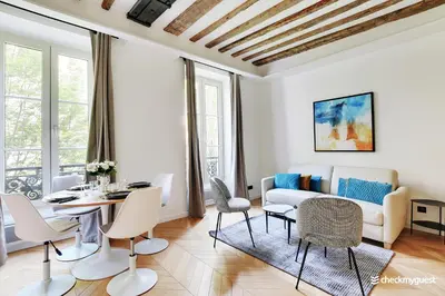 Coin salon dans l'établissement CMG Résidence République II - Rue Béranger