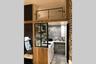 Salle de bains dans l'établissement Studio Cinq Diamants, Neuf Tout équipé