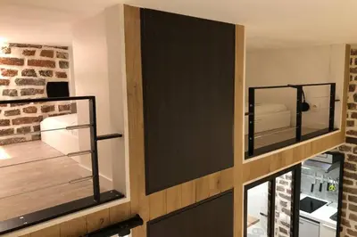 Cuisine ou kitchenette dans l'établissement Studio Cinq Diamants, Neuf Tout équipé