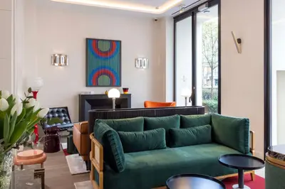 Coin salon dans l'établissement Hotel Le 37 Bis